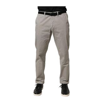 Jeckerson Katoenen Stretch Tapered Fit Chino Broek - Heren - Broeken - Grijs - Maat: W38 Katoen