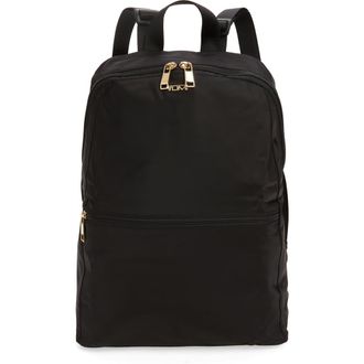 Tumi Voyageur Just in Case Packable Nylon Travel Backpack in Black/Gold at Nordstrom