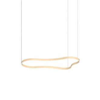 Netlighting Waves 155cm Integrated LED Pendant Ceiling Light Gold 3000K