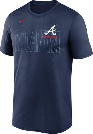 Nike Atlanta Braves Knockout Team Legend Nike Mens Dri-FIT MLB T-Shirt in Blue | NKGK44BAW-HMW