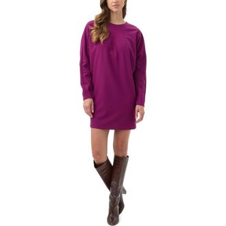 Trina Turk Jacaranda Long Sleeve Ponte Dress in Elderberry at Nordstrom, Size X-Large