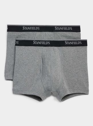 Stanfields Mens 3 solid ultra-comfortable trunks Flex 2-pack