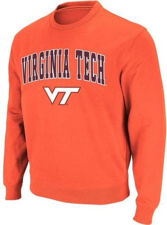 Colosseum Mens Colosseum Orange Virginia Tech Hokies Arch & Logo Crew Neck Sweatshirt at Nordstrom, Size Small