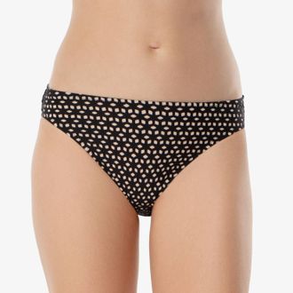 Helen Jon Paradise Bikini Bottom In Black Laser Cut