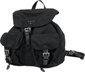Prada Black Nylon Backpack (Pre-Owned)
