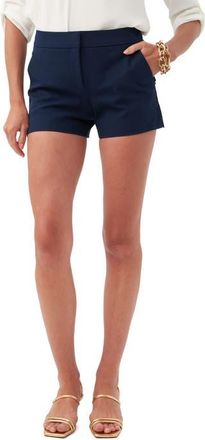 Trina Turk Stretch Cotton Corbin 2 Short in Navy at Nordstrom, Size 12