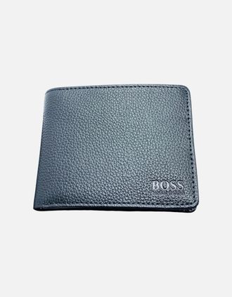 HUGO BOSS Mens Hugo Boss Mens Wallet Genuine Leather Traveller Wallet - Black