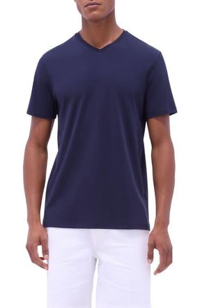 Bugatchi Holden Pima Cotton T-Shirt in Navy at Nordstrom, Size Xx-Large