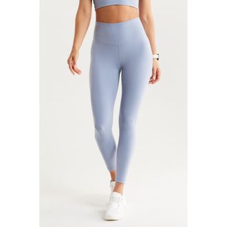 Zella Studio Luxe High Waist 7/8 Leggings in Blue Tempest at Nordstrom Rack, Size X-Large