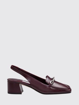 Jimmy Choo London Diamond Tilda Smooth Leather Slingbacks with Horsebit and Low Heel