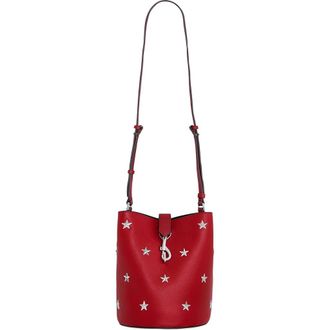 Rebecca Minkoff Small Megan Star Leather Bucket Bag in Siren at Nordstrom
