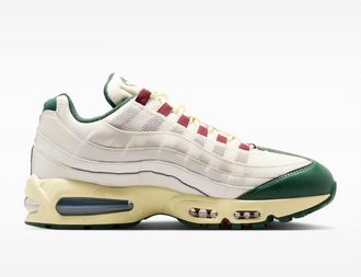 Nike Mens Air Max 95 Big Bubble Se Mexico Shoes In Phantom/team Red-Fir-Alabaster