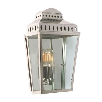 Loops Outdoor IP44 Wall Light Highly Polished Nickel LED E27 100W d01943 in Metallics