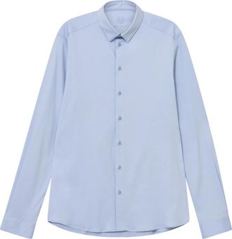 Mos Mosh Slim Button-Down Shirt - Heren - Casual Overhemden - Blauw - S - Overhemden