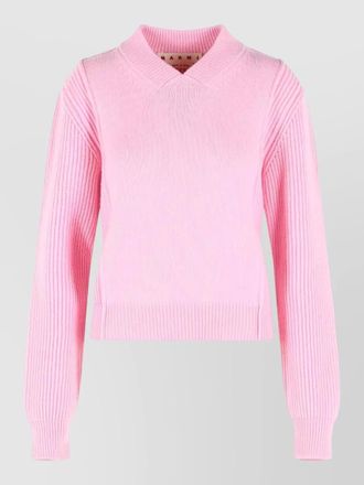 Marni virgin wool cashmere crew neck sweater