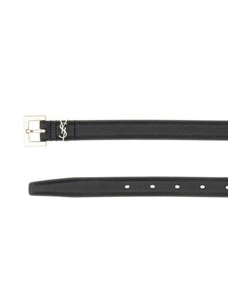 Saint Laurent Cassandre Belt - Black