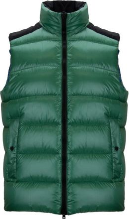Herno Heren gewatteerde vest met rits - Heren - Bodywarmers - Groen - 2XL - Polyester - Jassen