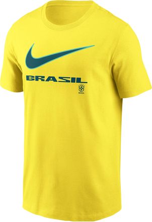 Nike Brasil Nike Mens Soccer T-Shirt in Yellow | M11332P60BZF26-YST