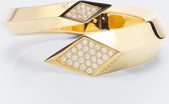 Versace Blade crystal-embellished cuff bracelet