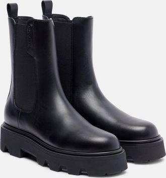 Moncler Stivaletti Chelsea Aurea in pelle