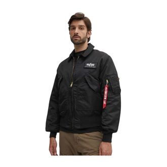 Alpha Industries Hombre, Chaquetas, Negro, Talla: L