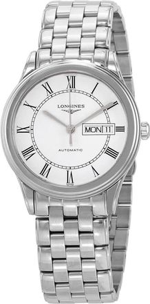Longines Flagship Automatic White Matt Dial Mens Watch L4.899.4.21.6