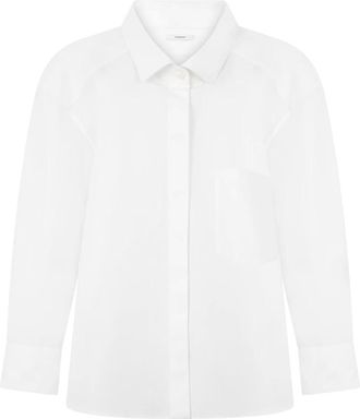 Givenchy Overhemden, Dames, Wit, S, Katoen, Popeline shirt