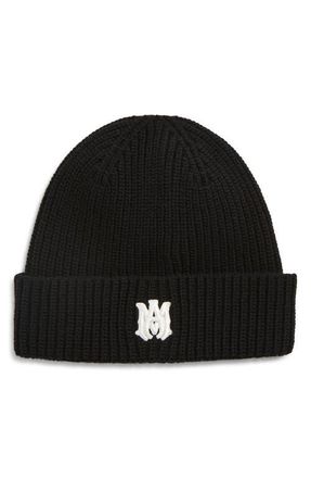 Amiri MA Wool Beanie in Black at Nordstrom