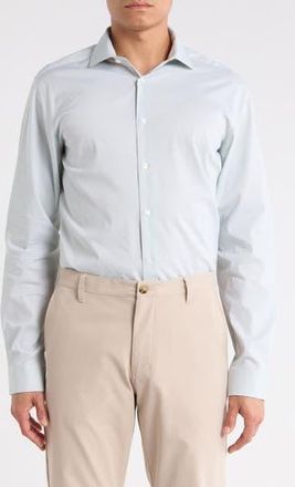 Calvin Klein Slim Fit Stretch Dress Shirt in Sage at Nordstrom Rack, Size 15.5 - 32/33