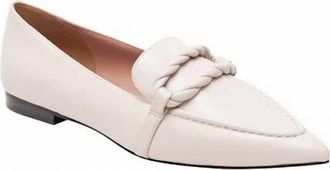 Linea Paolo Womens Matisse Pointed Toe Loafer In Cream