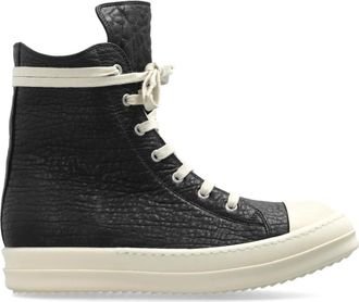 Rick Owens Schoenen, Dames, Zwart, 38 EU, Leer, Sneaks Sneaker