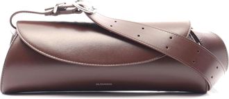 Jil Sander Cannolo Small Leather Shoulder Bag
