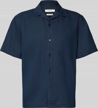 Selected Relaxed Fit Freizeithemd aus Leinen-Baumwoll-Mix Modell RLXCLAY in Marine, Gr&ouml;&szlig;e XXL