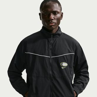 Nike Mens Nike Sportswear Woven Jacket in Black | IO3152-010