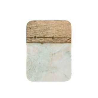 Foreside Home And Garden Elise Light Green Onyx Marble Serving Board in White at Nordstrom