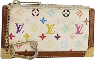Louis Vuitton Pre-owned Canvas Portemonnee - Dames - Vintage Accessoires - Wit - ONE Size - Vintage