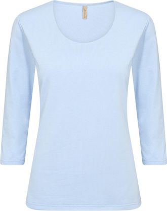 Soyaconcept Rundhalsshirt SOYACONCEPT SC-PYLLE 175, Damen, Gr. XXL, windsurfer, Single Jersey, Obermaterial: 58% Baumwolle, 36% Polyester, 6% Elasthan, unifarben,