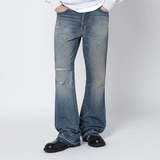 Gallery Dept. Faded indigo jeans with rips