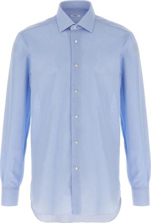 Barba Light Blue Honeycomb shirt