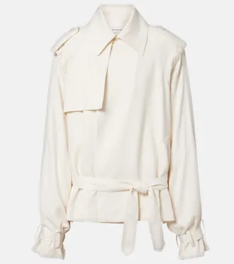 Frankie Shop Elva cropped trench coat