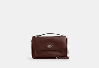 Coach Womens Elodie Crossbody Bag in Brown | Leather