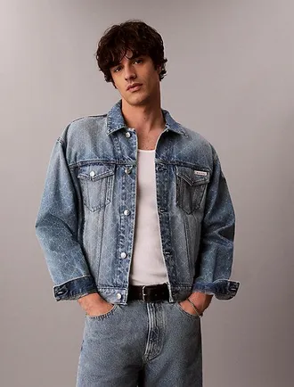 Calvin Klein Cazadora Denim Con Logo De Los 90