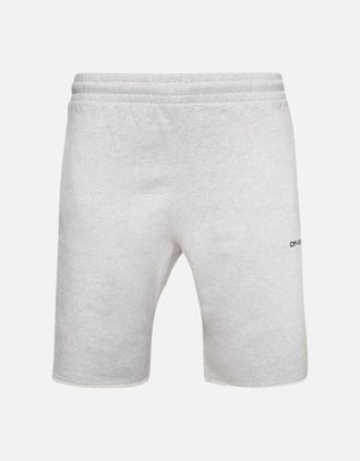 Off-white Mens Off-White Diag Outline Grey Jogg Shorts - Size: 37/36/32