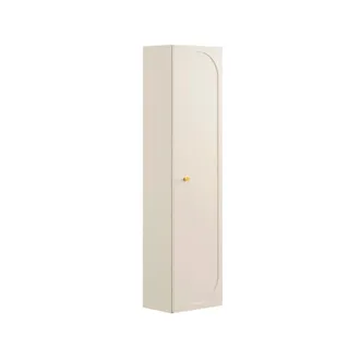 Petits Meubles Columna de pared 1 puerta paneles laminados y mdf beige arena