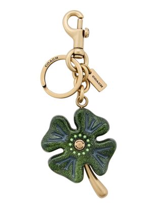 Coach Clover bag Charm - Green - One Size