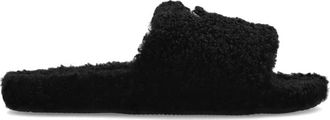Balenciaga Furry Open Mule - Heren - Schoenen - Zwart - Maat: 44 EU Zijde