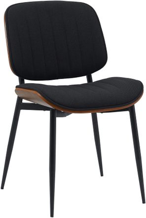 Clp Clp - Silla De Comedor Tiffin Nogal/negro Tela