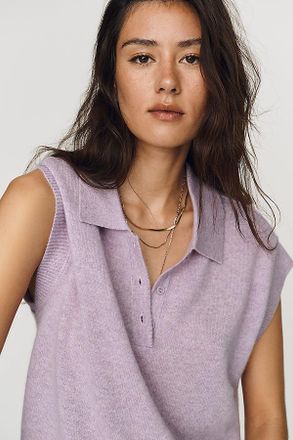 Pilcro Jensen 100% Cashmere Muscle Sweater Tank Top