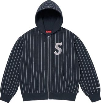 SUPREME SS26 Devil S Logo Zip Up Hooded Sweatshirt Stripe SUP-SS26-134-STRP