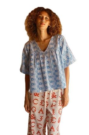 Ace & Jig Maura Reversible V-Neck Top in Lisbon at Nordstrom, Size X-Small
